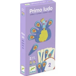 Primo Ludo números 1 al 4 pavo real<Djeco New
