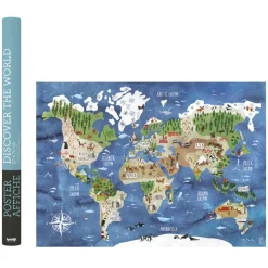 Póster discover the world 50x70cm<Londji Hot