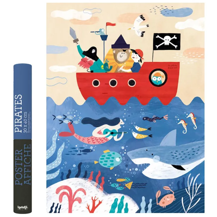 Póster piratas 30x40cm<Londji Outlet
