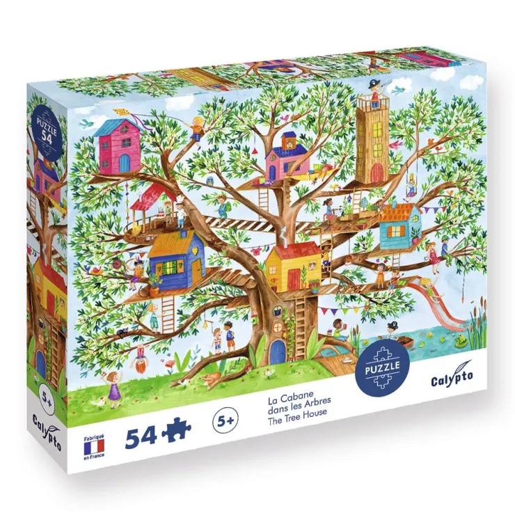 Puzzle casas en el árbol 54 piezas.<Calypto Clearance