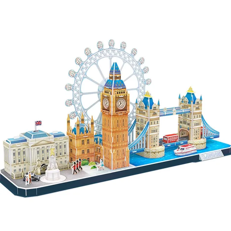 Puzzle 3D city line Londres 107 piezas<World Brands Outlet