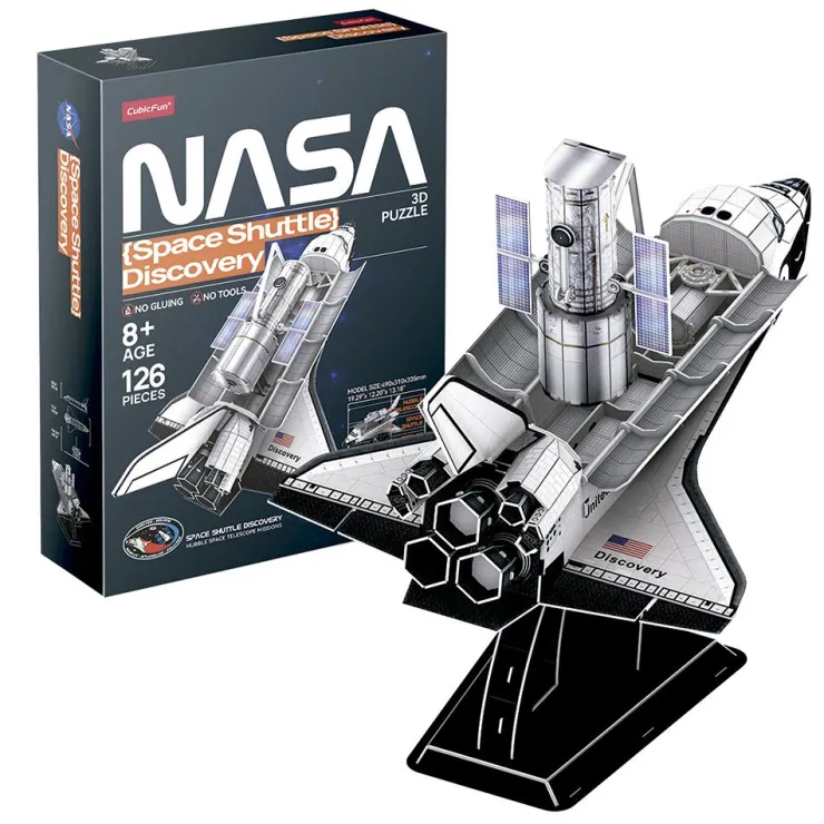 Puzzle 3D transbordador Discovery 126 piezas Nasa<World Brands Best