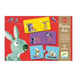 Puzzle dúo opuestos 24 piezas<Djeco Outlet