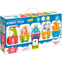 Puzzle El tren de los números 30 piezas<Banana Panda Online