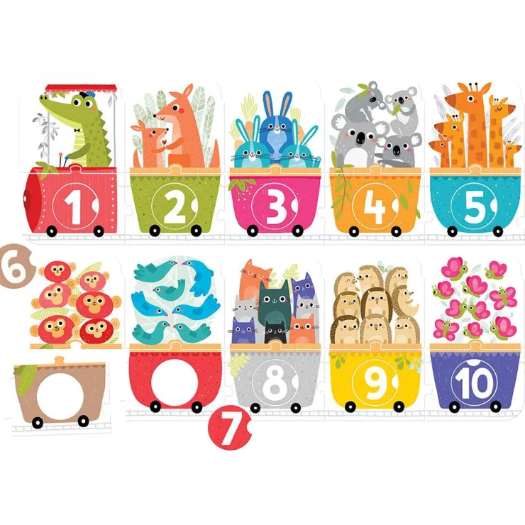 Puzzle El tren de los números 30 piezas<Banana Panda Online
