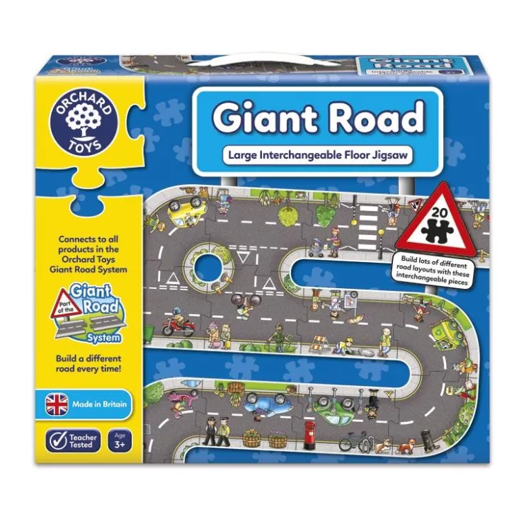 Puzzle gigante suelo Giant Road 20 piezas<Orchard Online