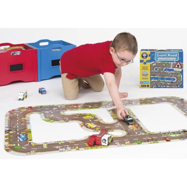 Puzzle gigante suelo Giant Road 20 piezas<Orchard Online
