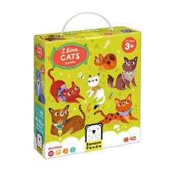 Puzzle I love cats 40 piezas<Banana Panda Discount