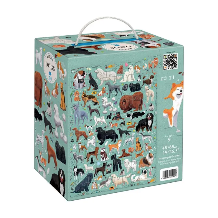Puzzle perros 100 piezas Puzzlove<Banana Panda Online