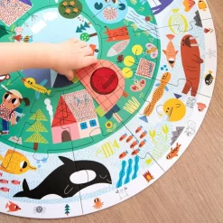 Puzzle XXL descubre animales 25 pzas circular<Goula Clearance