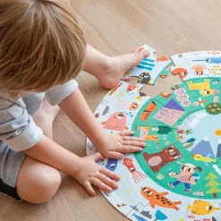 Puzzle XXL descubre animales 25 pzas circular<Goula Clearance