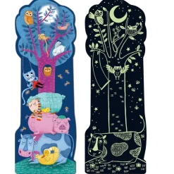 Puzzle XXL reversible día y noche brilla oscuridad 27 piezas<Goula