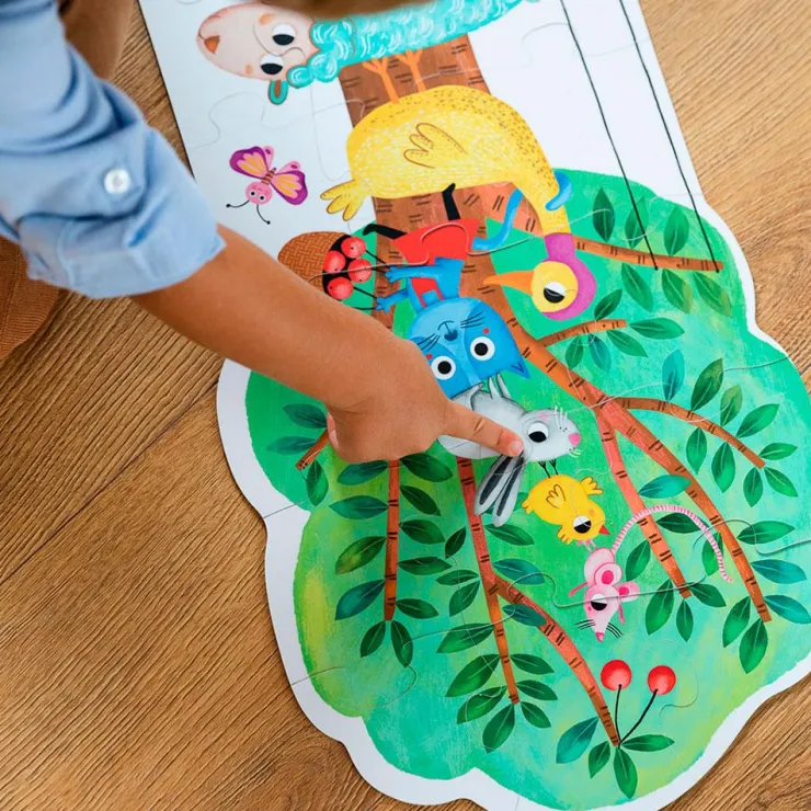 Puzzle XXL reversible día y noche brilla oscuridad 27 piezas<Goula