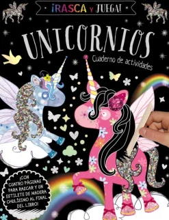 Rasca y Juega: Unicornios, cuaderno de actividades< Hot