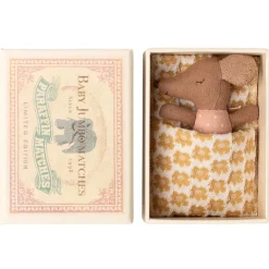 Ratoncito bebé dormido/despierto rosa 8cm.<Maileg Clearance