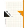 Recambio A4 cuadro 5mm. 100 hojas 4 taladros borde naranja<Pacsa Hot