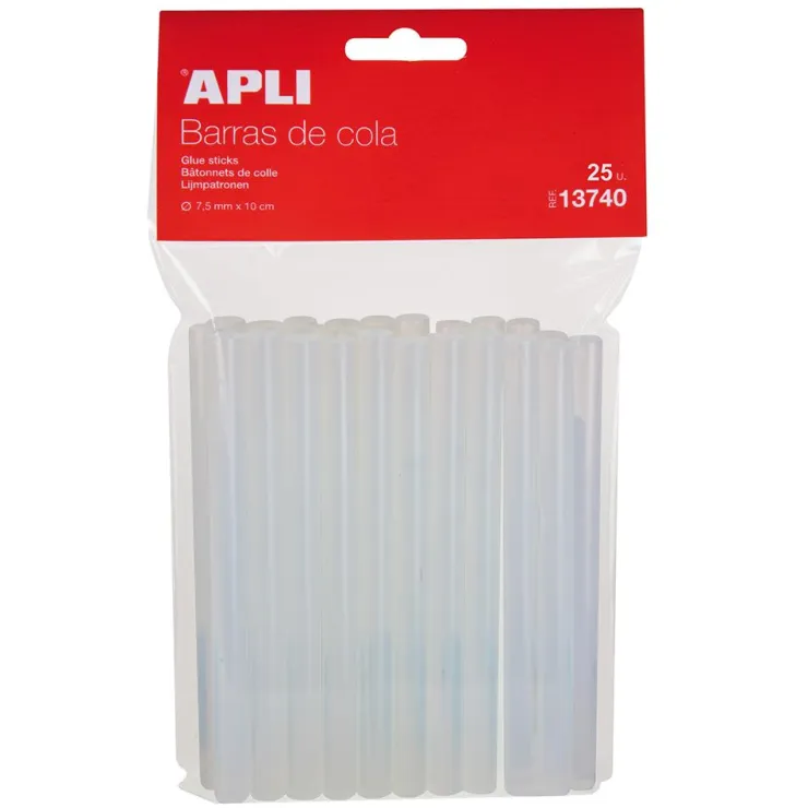 Recambio cola termofusible para pistola 25 unidades<Apli Hot