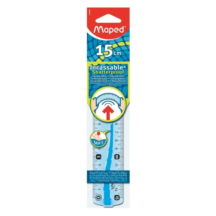 Regla flexible 15cm.<Maped
