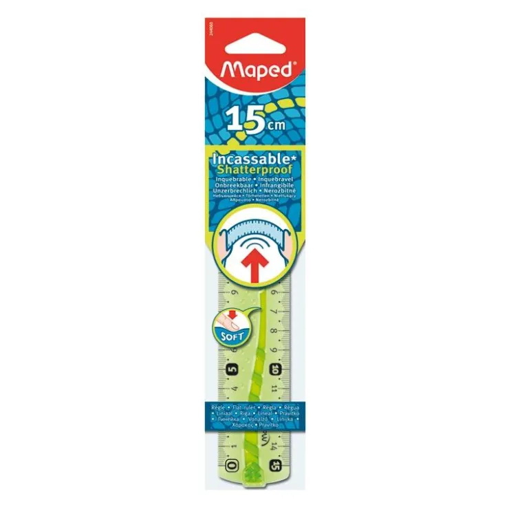 Regla flexible 15cm.<Maped