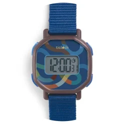 Reloj de pulsera digital voluta azul<Djeco New