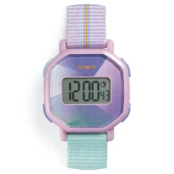 Reloj de pulsera digital prisma púrpura<Djeco Best