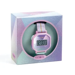 Reloj de pulsera digital prisma púrpura<Djeco Best