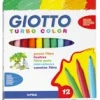 Rotulador 12 colores, pack de10 estuches Giotto Turbo Color<Fila