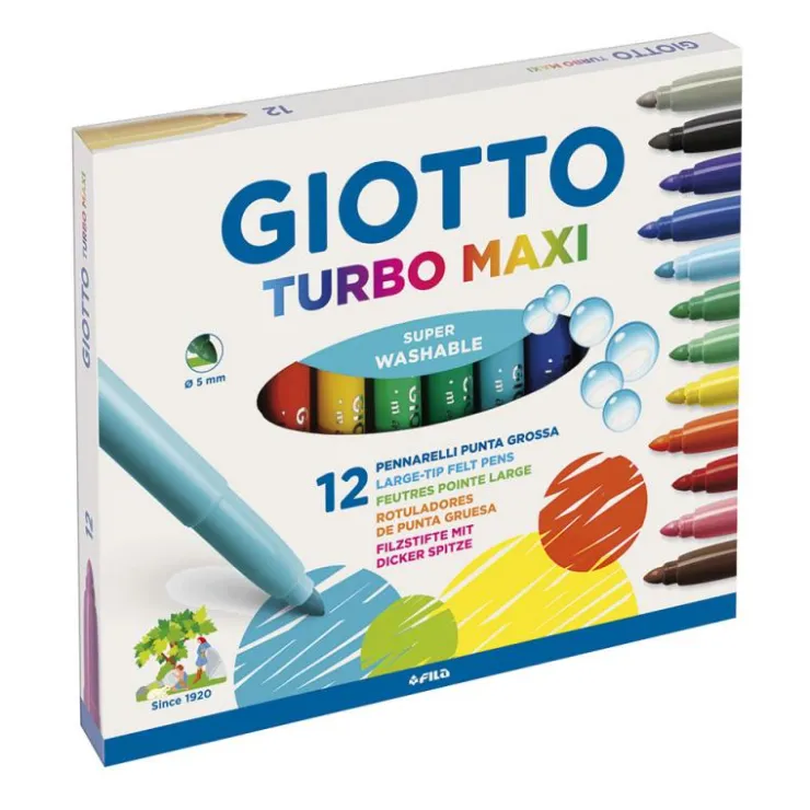Rotulador 12 colores Turbo Maxi Giotto<Fila Online