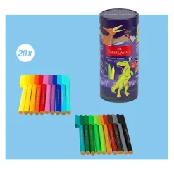 Rotulador Connector 20 unidades bote metal dinosaurios<Faber castell Discount