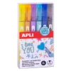 Rotulador doble línea 6 colores<Apli Best