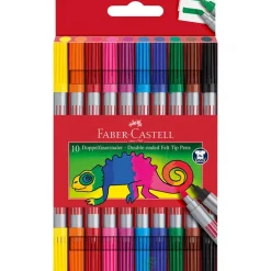 Rotulador doble punta 20 colores Faber-Castell<Faber castell Best