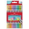 Rotulador doble punta 10 colores pastel<Faber castell Discount