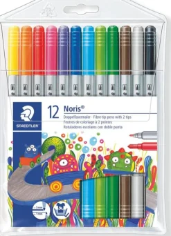 Rotulador doble punta 12 colores<Staedtler Hot