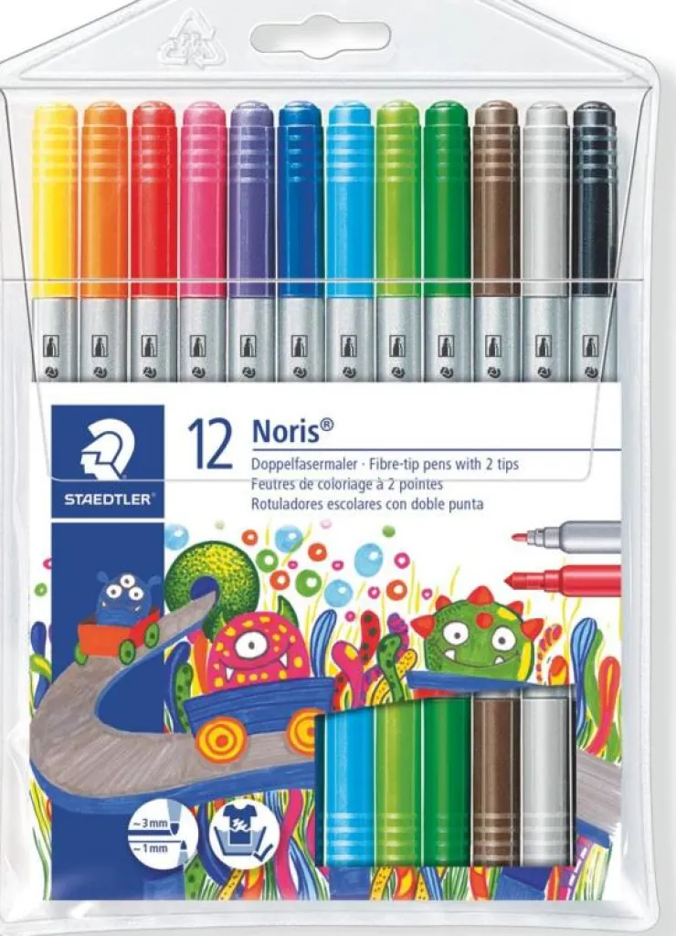 Rotulador doble punta 12 colores<Staedtler Hot