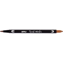 Rotulador doble punta acuarelable 12 colores<Apli Hot