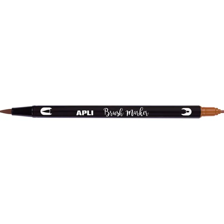 Rotulador doble punta acuarelable 12 colores<Apli Hot