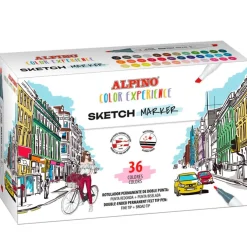Rotulador doble punta Sketch 36 colores Color Experience<Alpino New