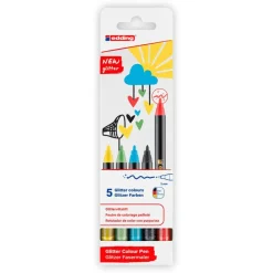 Rotulador 1200 glitter 5 colores básicos<Edding Online