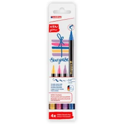 Rotulador 1340 glitter brush 4 colores<Edding Online
