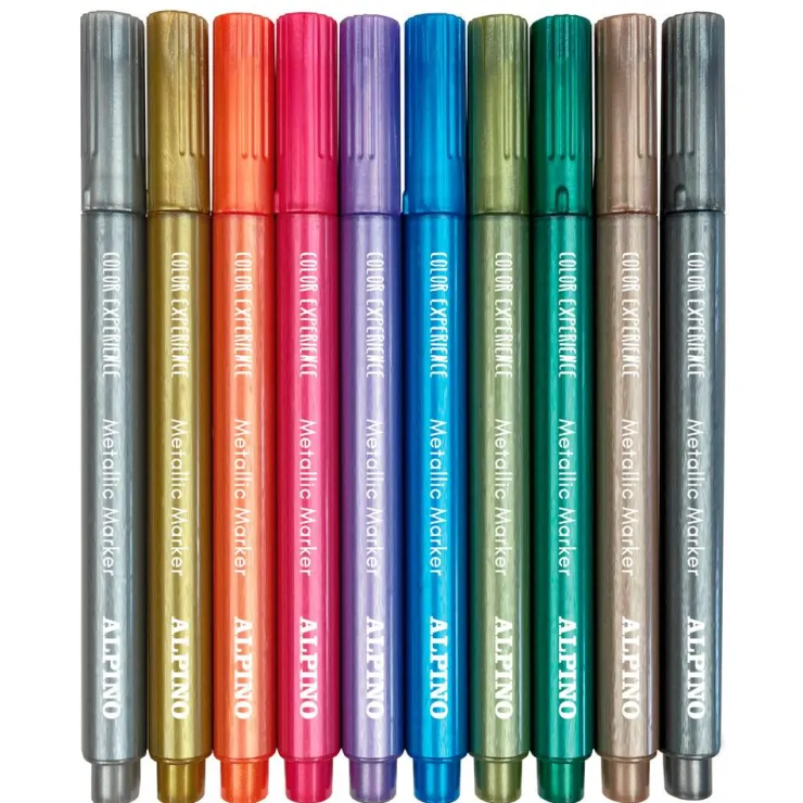 Rotulador metalizado 10 colores superficies Color Experience<Alpino Online
