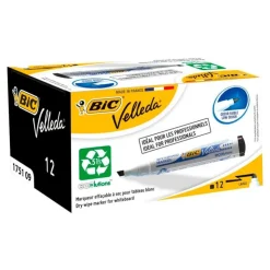 Rotulador para pizarra blanca Velleda Marker negro 12 unidades<Bic Sale