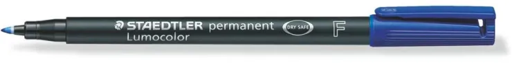 Rotulador permanente Lumocolor punta fina azul<Staedtler Hot