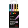 Rotulador Posca PC3M 4 colores pastel<Uniball New