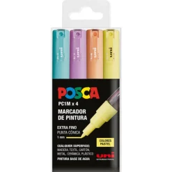 Rotulador Posca PC1M 4 colores pastel<Uniball Clearance