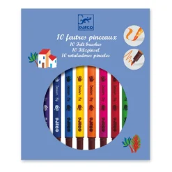 Rotulador punta de pincel 10 colores<Djeco Outlet