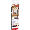 Rotulador punta pincel 4 colores Brush Pen 1340<Edding Outlet
