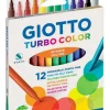 Rotuladores 12 colores Turbo Color Giotto<Fila