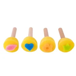 Sellos de esponja con mango 4 unidades<Apli Outlet