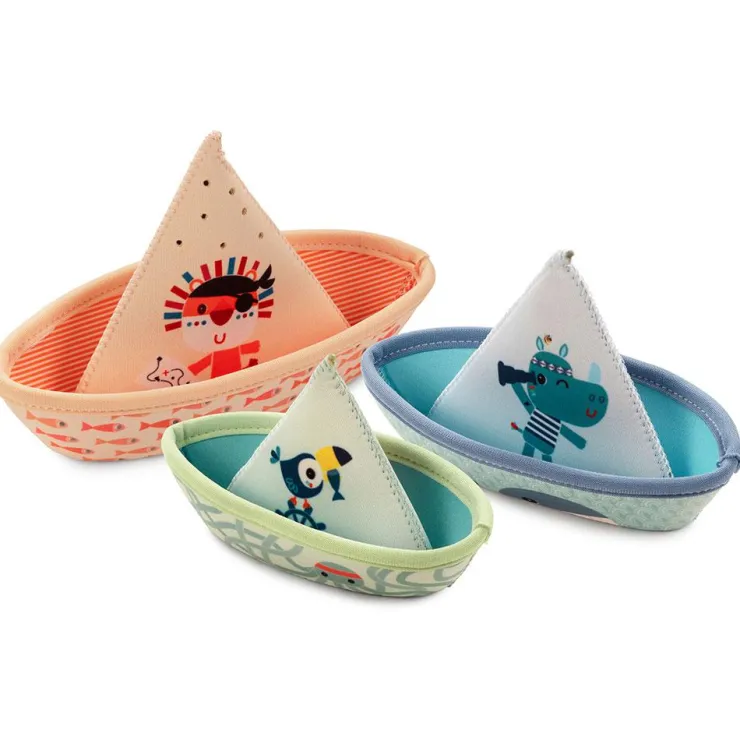 Set 3 barquitos para baño Jungla<Lilliputiens