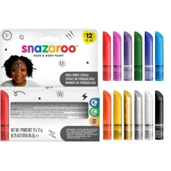 Set 12 barritas maquillaje 12 colores 7gr.<Snazaroo